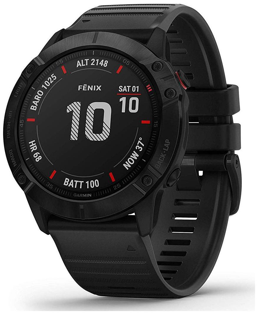

Garmin fenix 6X Sapphire Carbon Grey DLC with Black Band