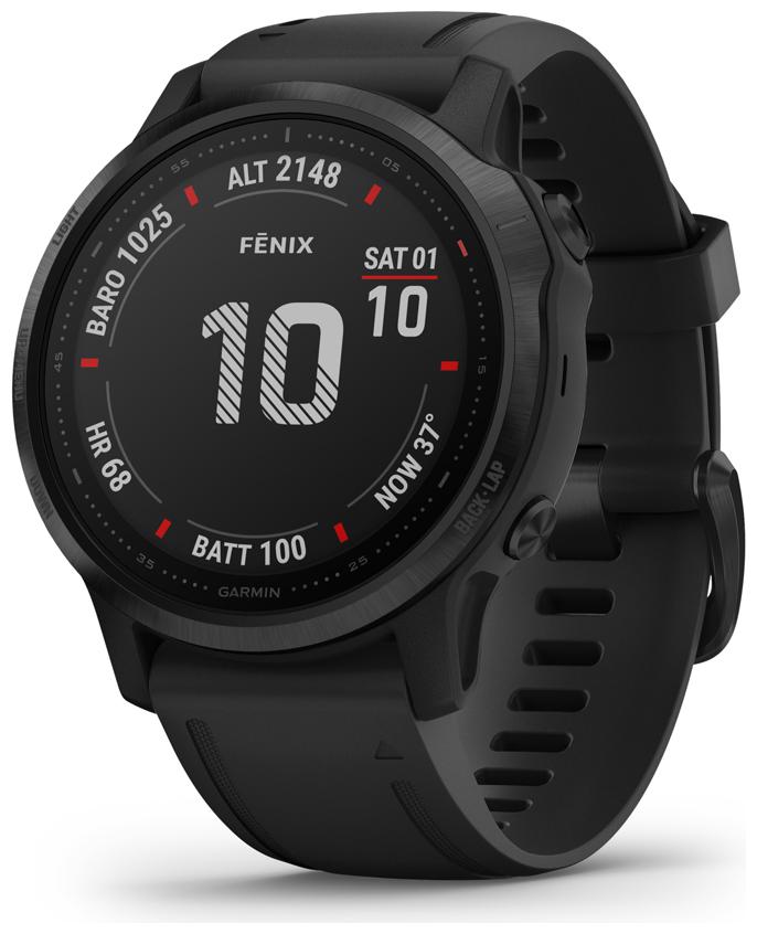 

Garmin fenix 6S Sapphire Carbon Grey DLC with Black Band