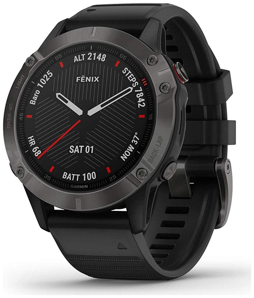 

Garmin fenix 6 Sapphire Carbon Grey DLC with Black Band