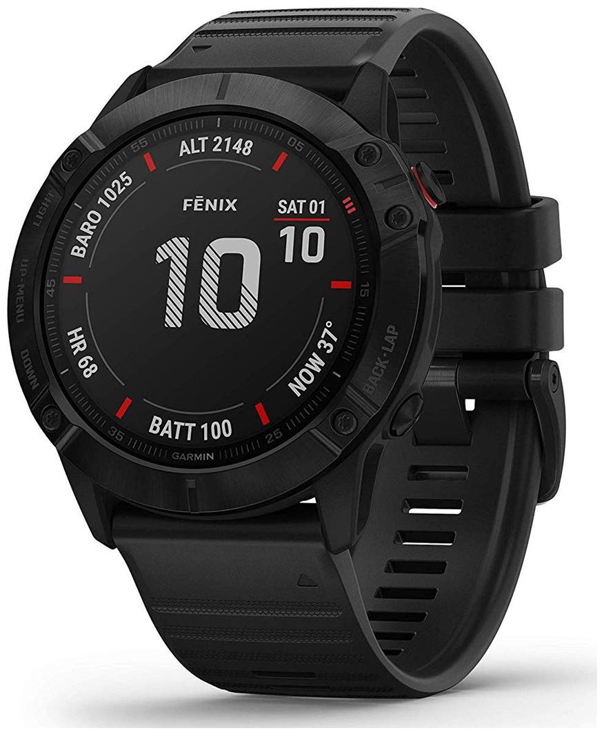 

Garmin fenix 6X Sapphire Carbon Grey DLC with Black Band