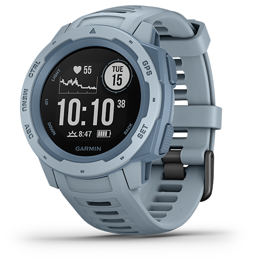 

Garmin INSTINCT Rugged Outdoor GPS smart Watch Seafoam Light Blue