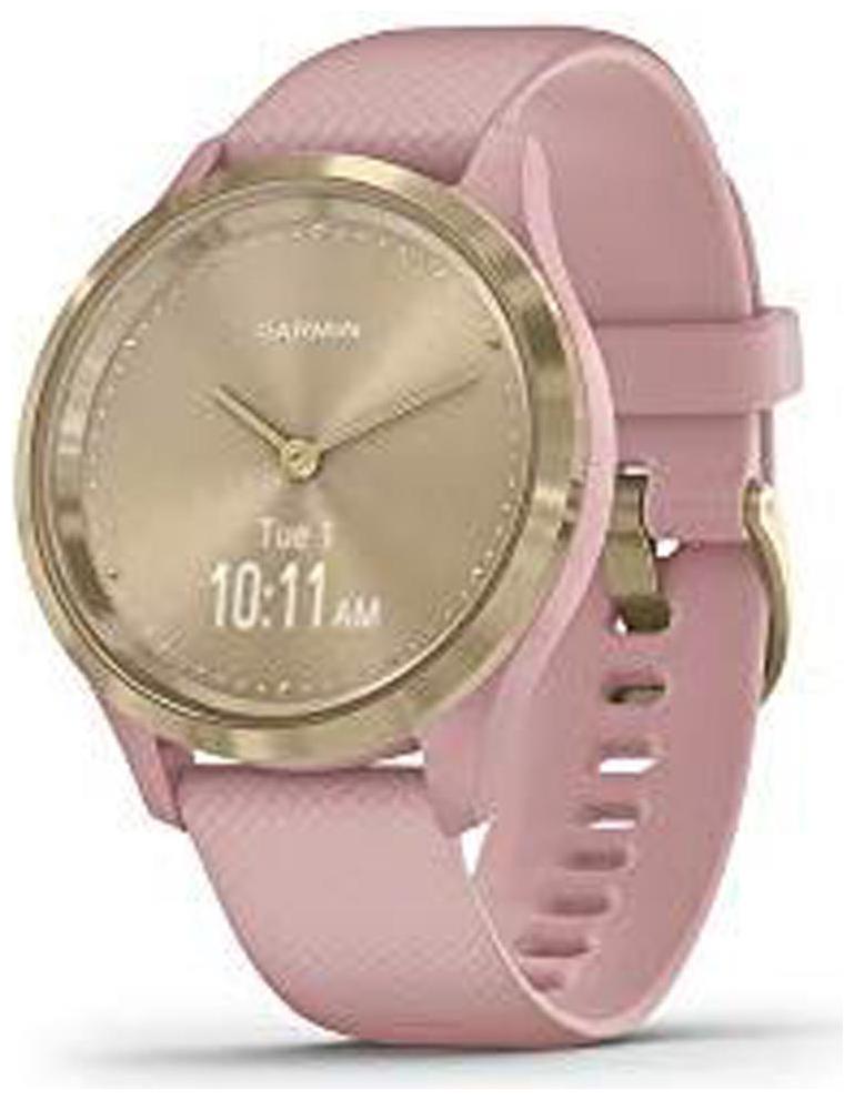 

Garmin vivomove 3S Light Gold Dust Rose Silicone Smart watch For Unisex
