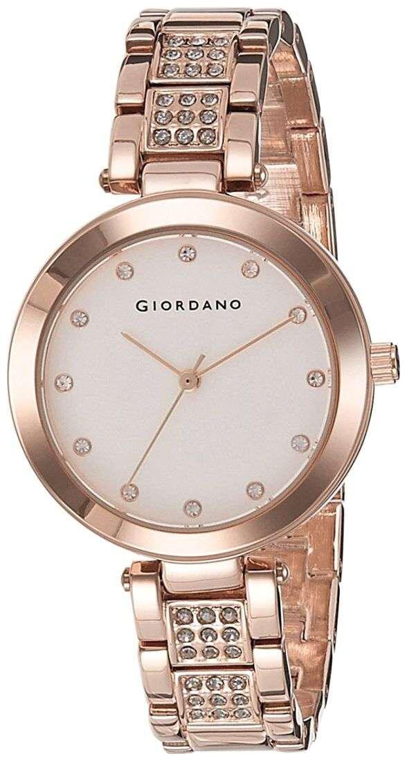 Giordano Analog White Dial Women's Watch A2037 33 by Brandz Storm Lz