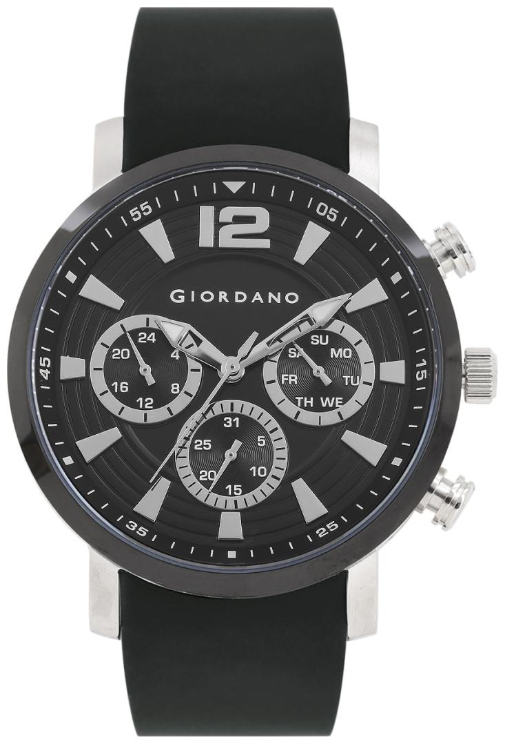 

Giordano Chronograph Multifunctional Black Dial Men s Watch - 1829-01
