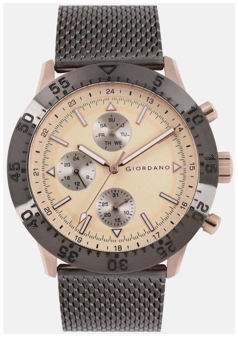 

Giordano Multifunctional Beige Dial Men s Analog Watch - 1870-22
