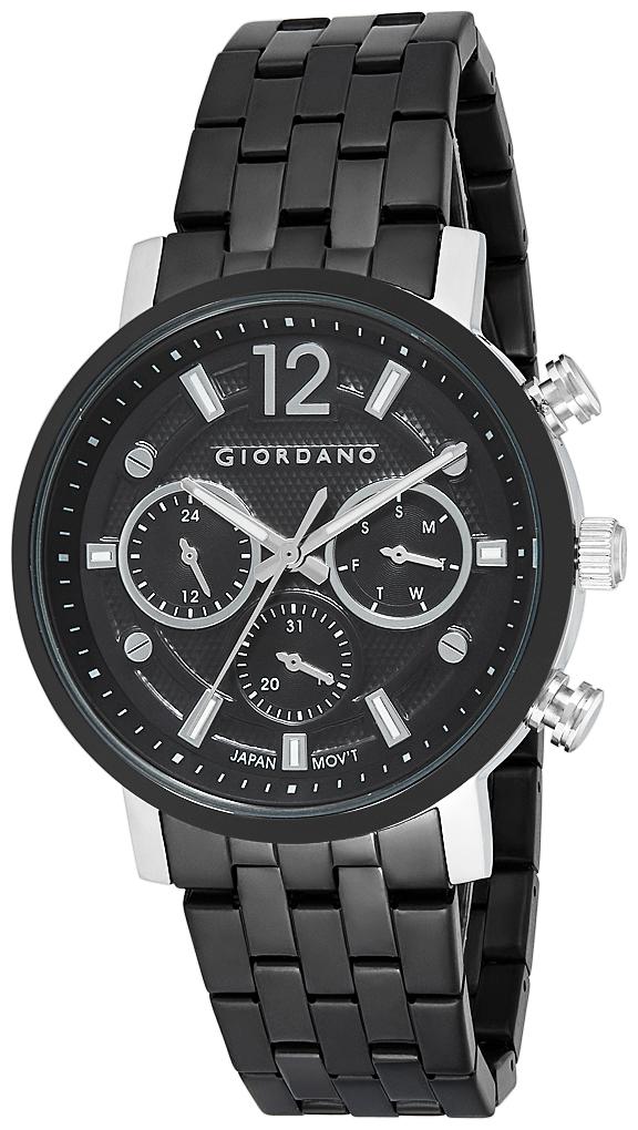 

Giordano Multifunctional Black Dial Men s Watch