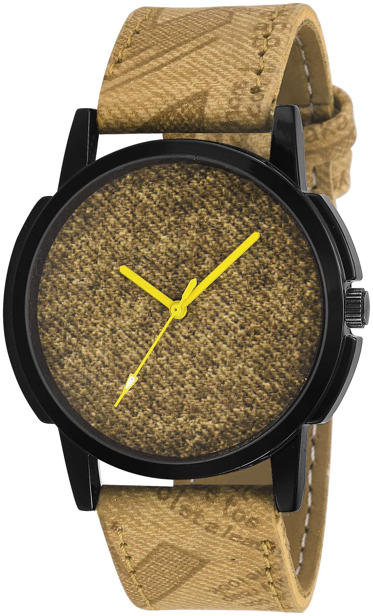 

Gravity Men Women Brown Denim Analog Watch