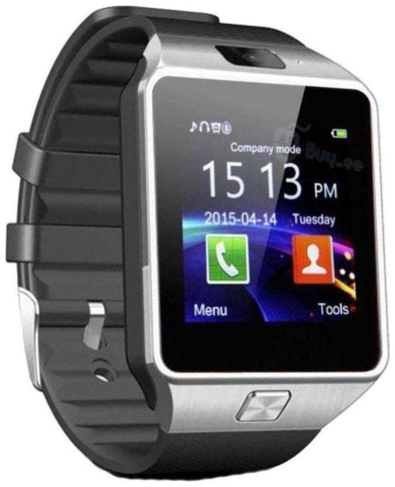

Grenville Smart Watch Silver With SIM Card Slot Memory Card Slot Music Player Bluetooth Connectivity