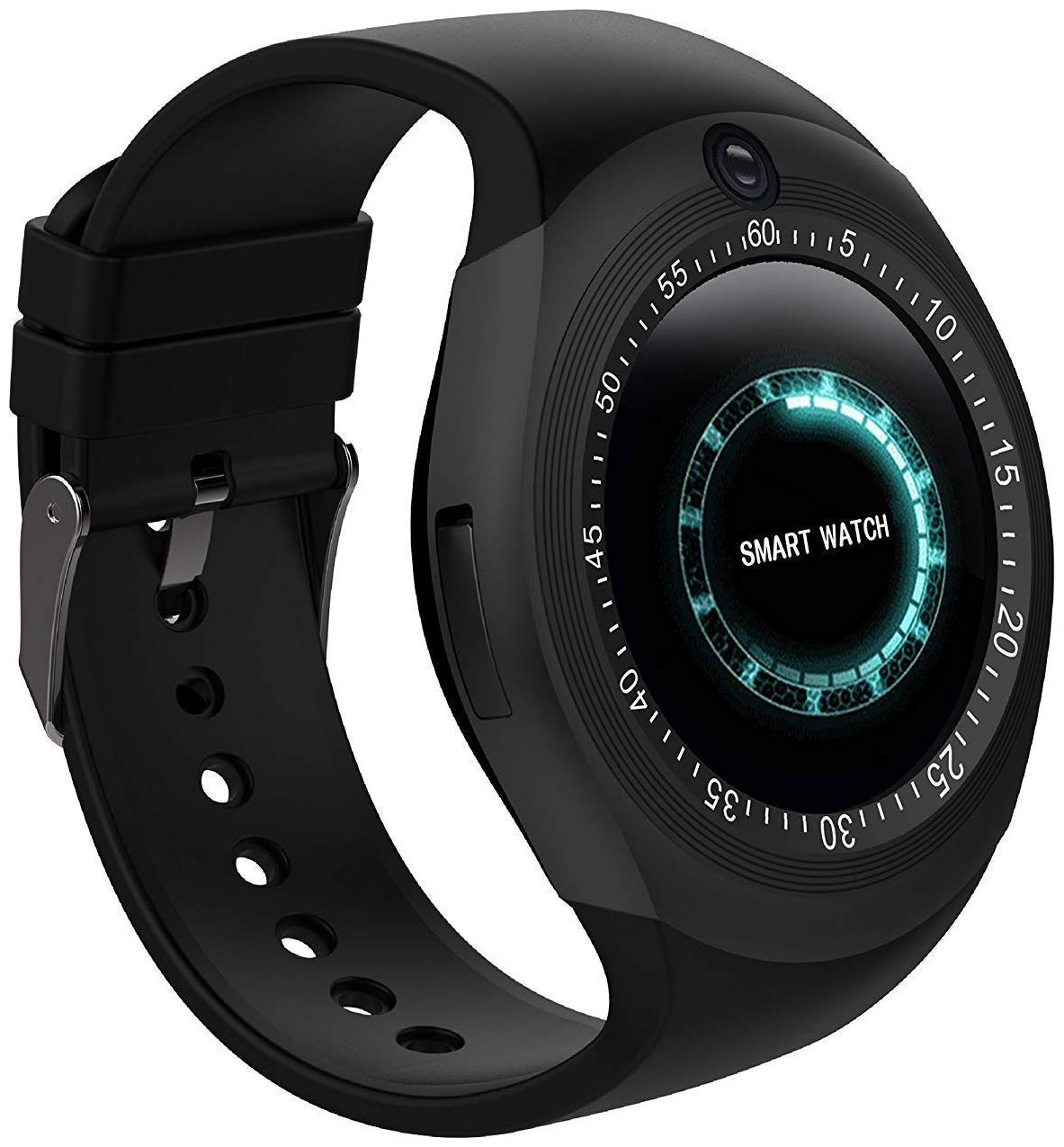 

Grenville Y1S Bluetooth Smart Watch Touch Screen with Camera Call Funtion and Multimedia Funtions (Black)