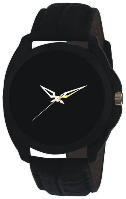 

HRV Black Leather Authentic Brand G-176 Watch - For Men Women