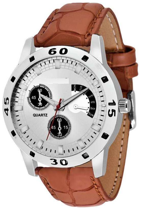 

HRV Broen 207SLBR Chronograph Pattern SILVER Dial Watch - For Men