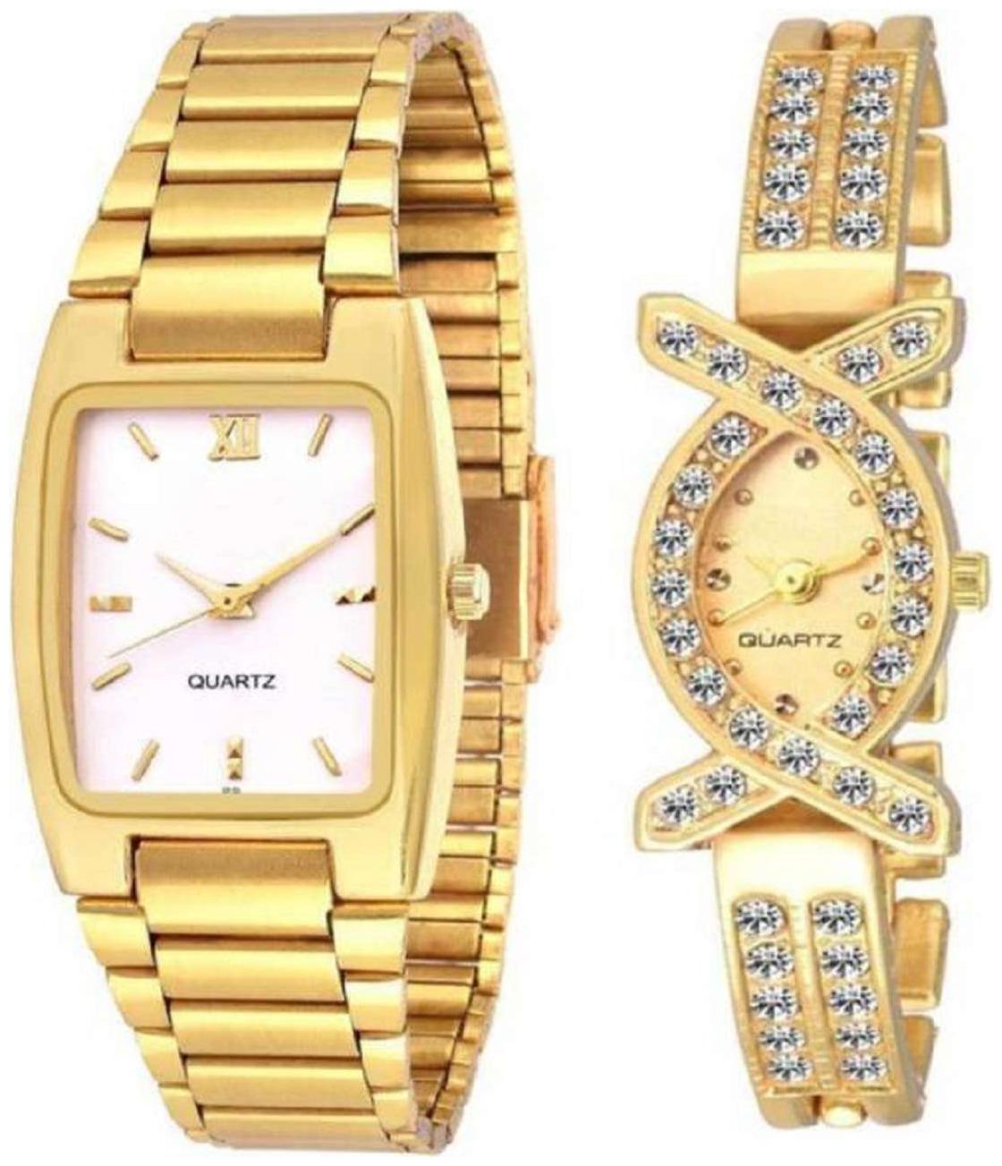 

HRV Golden new couple watch Watch - For Men Women