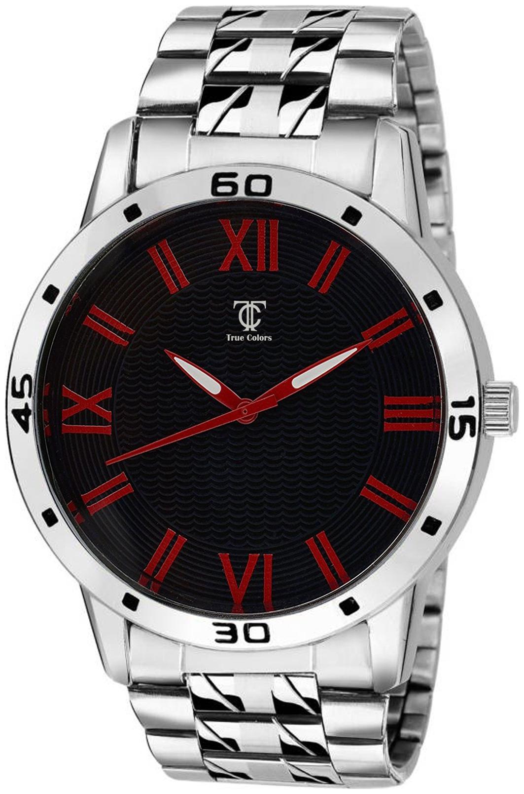 

i divas new chain belt black dial analoge watch for boys men