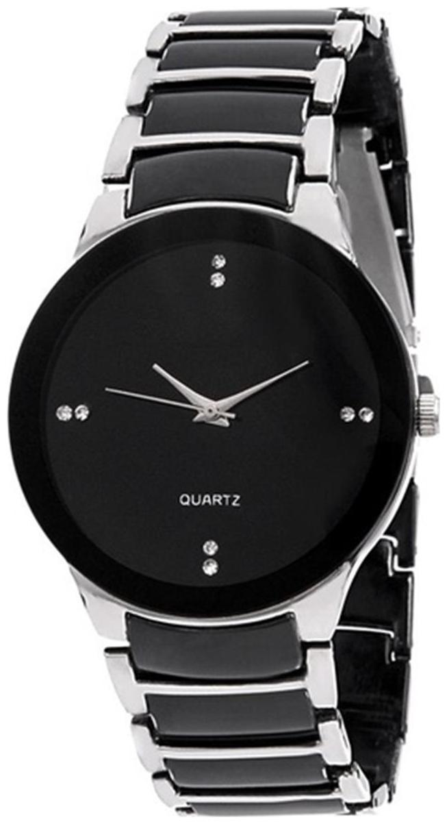 

IIK Black silver Steel Analog Watch