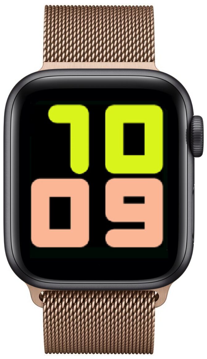 

Iron Shield IWO 13 Series 5 44 mm Aluminium Case With Steel Band Smart Watch- Gold
