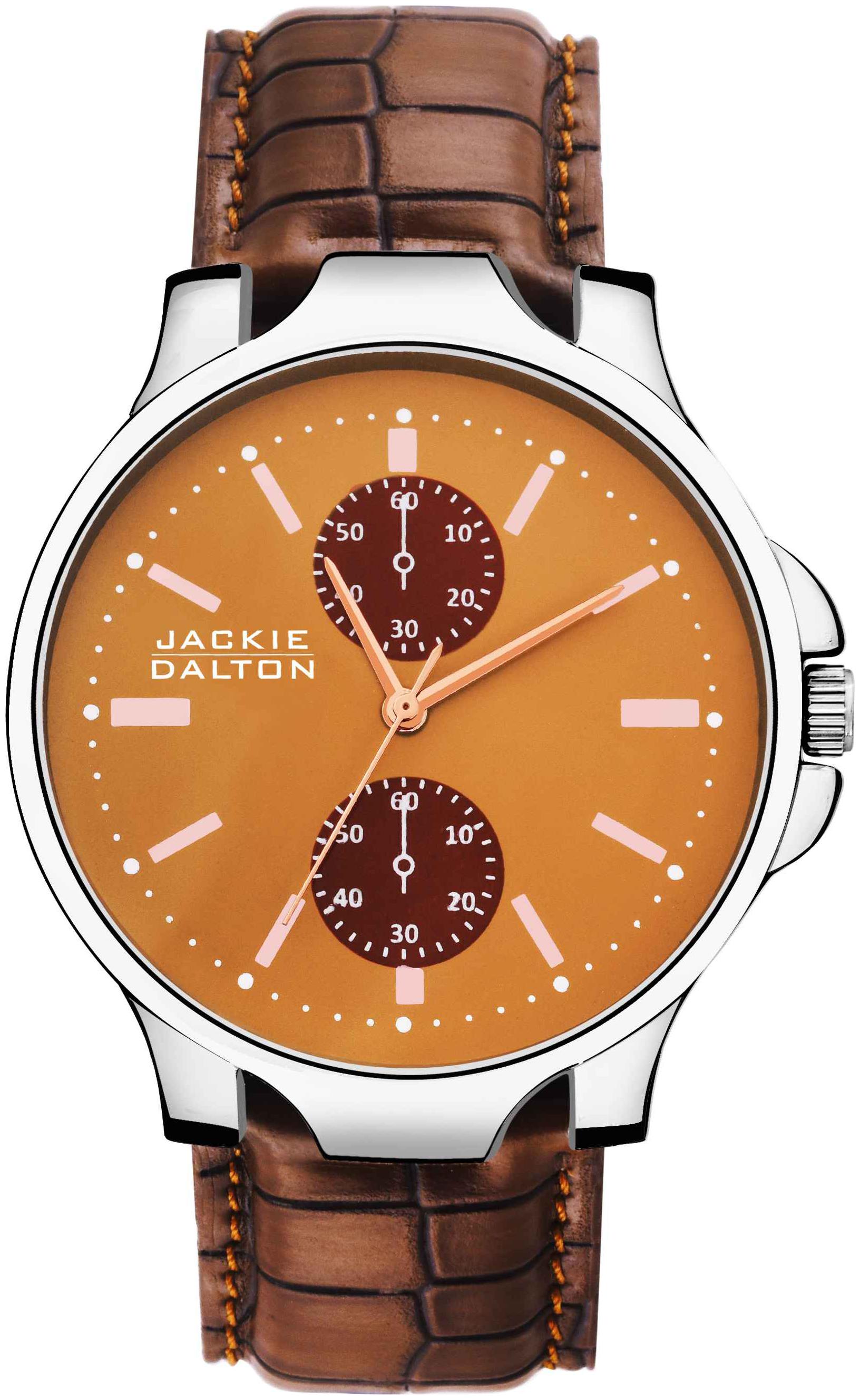 

Jackie Dalton Brown Leather Men Analog JD067M
