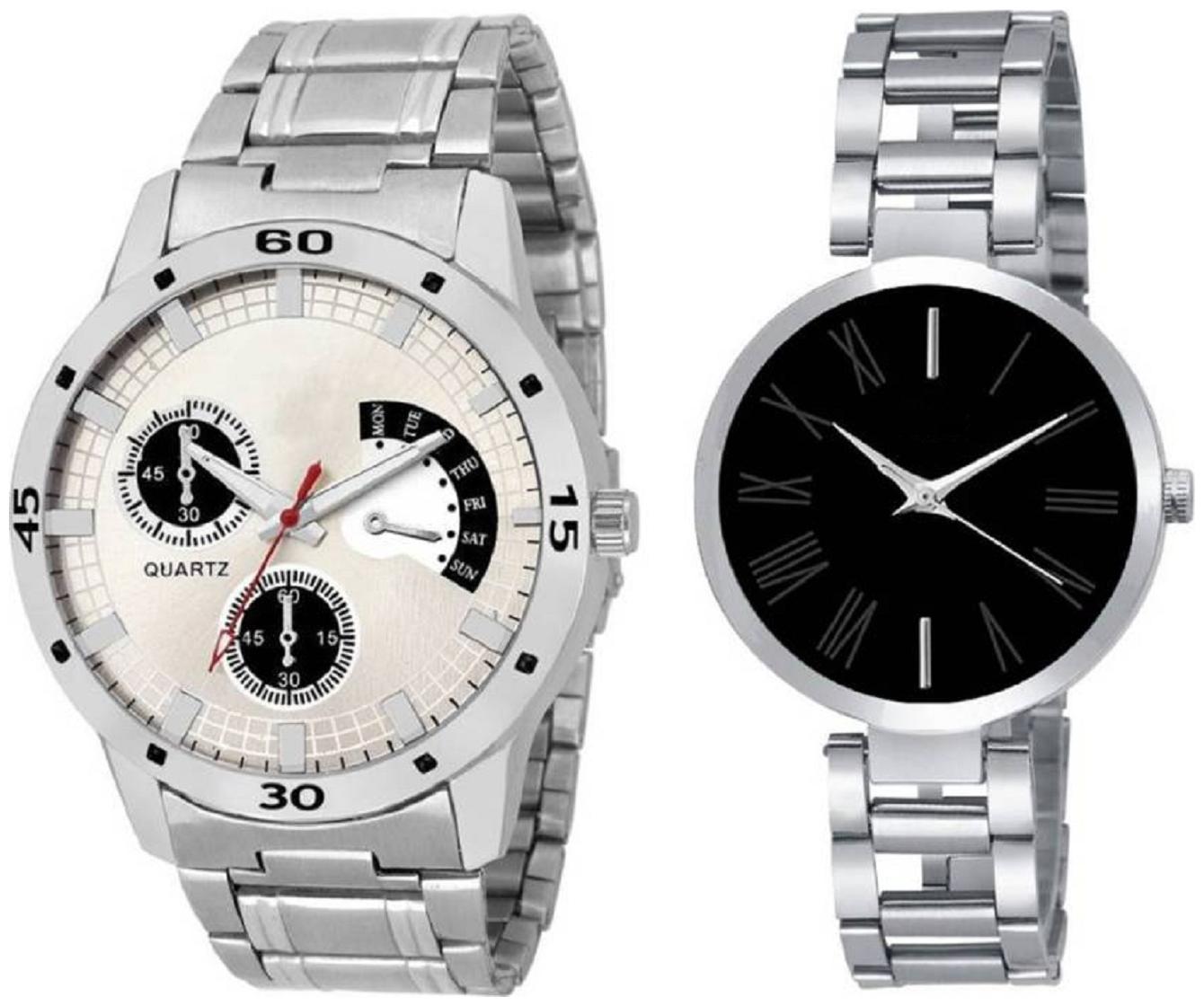 

K U Alloy Couple Watches For Men And Women