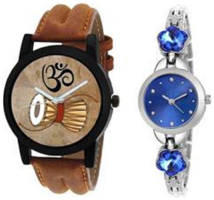 

k u Analog Couple Combo Watch For Men And Women