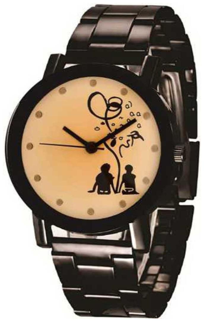 

K U Beige Analog Watch For Men