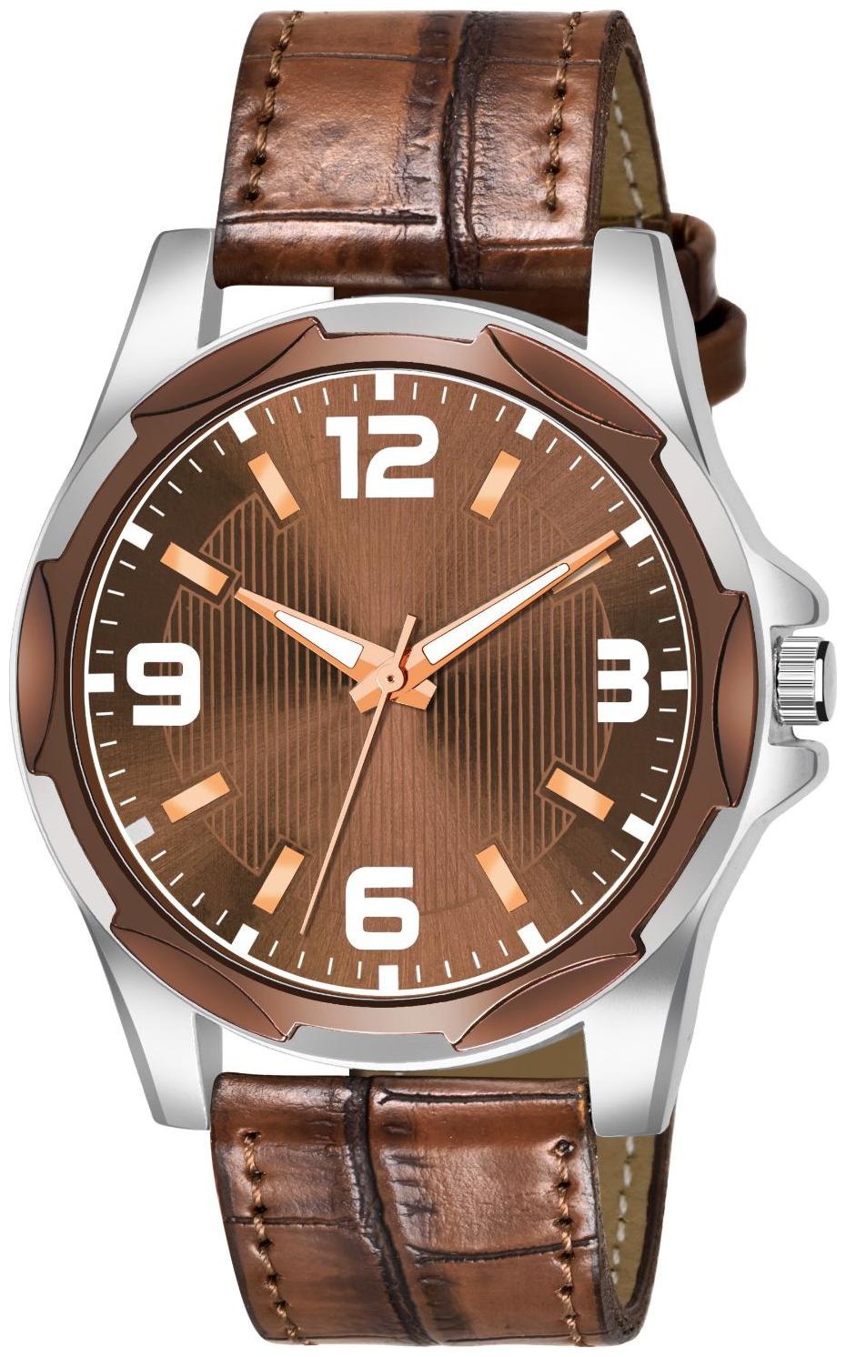 

KAJARU Analog Watches Round Leather Men