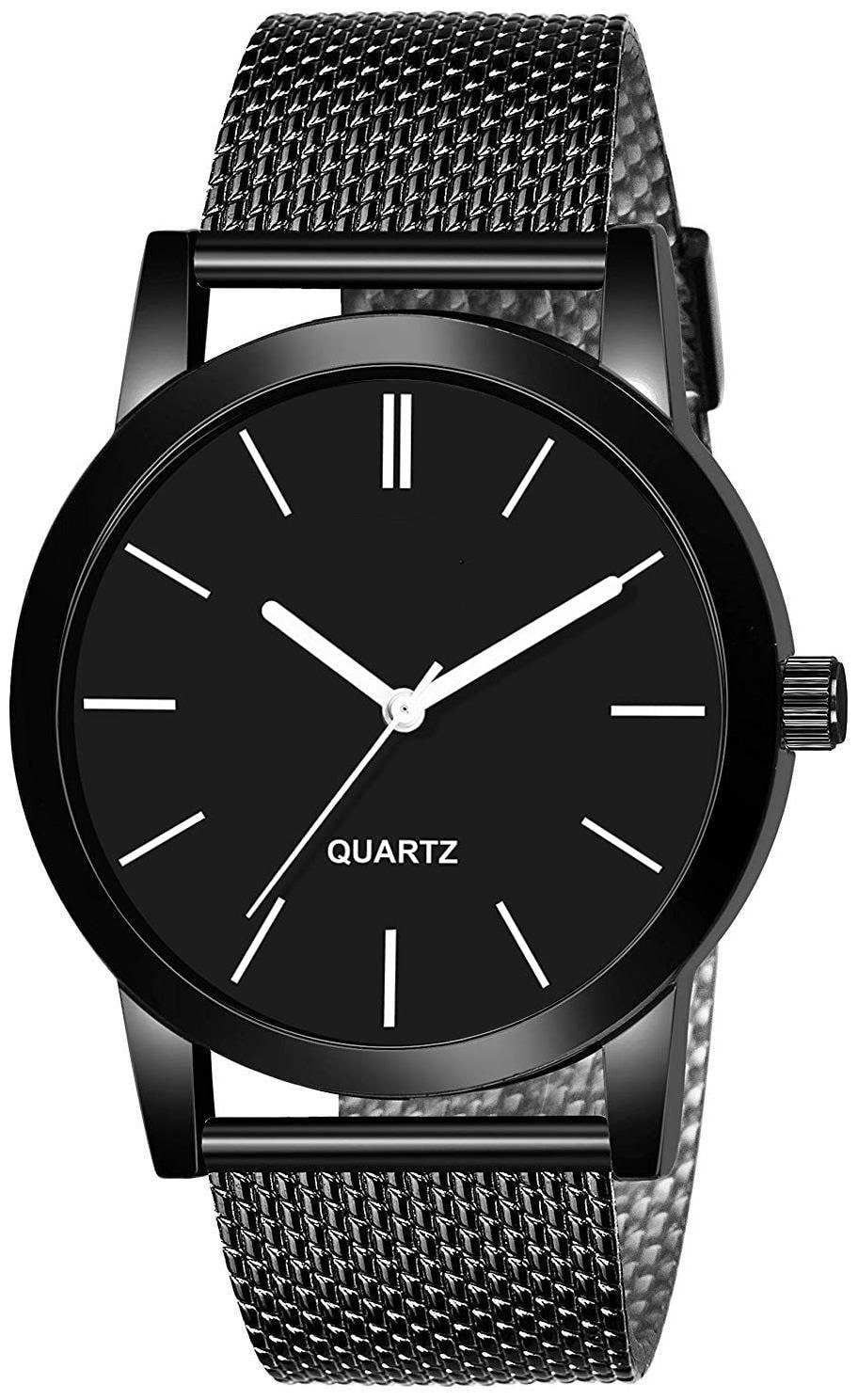 

KAJARU STYLISH K 183 BLACK PU BELT NEW ARRIVAL ROUND DIAL ANALOG QUARTZ WATCH
