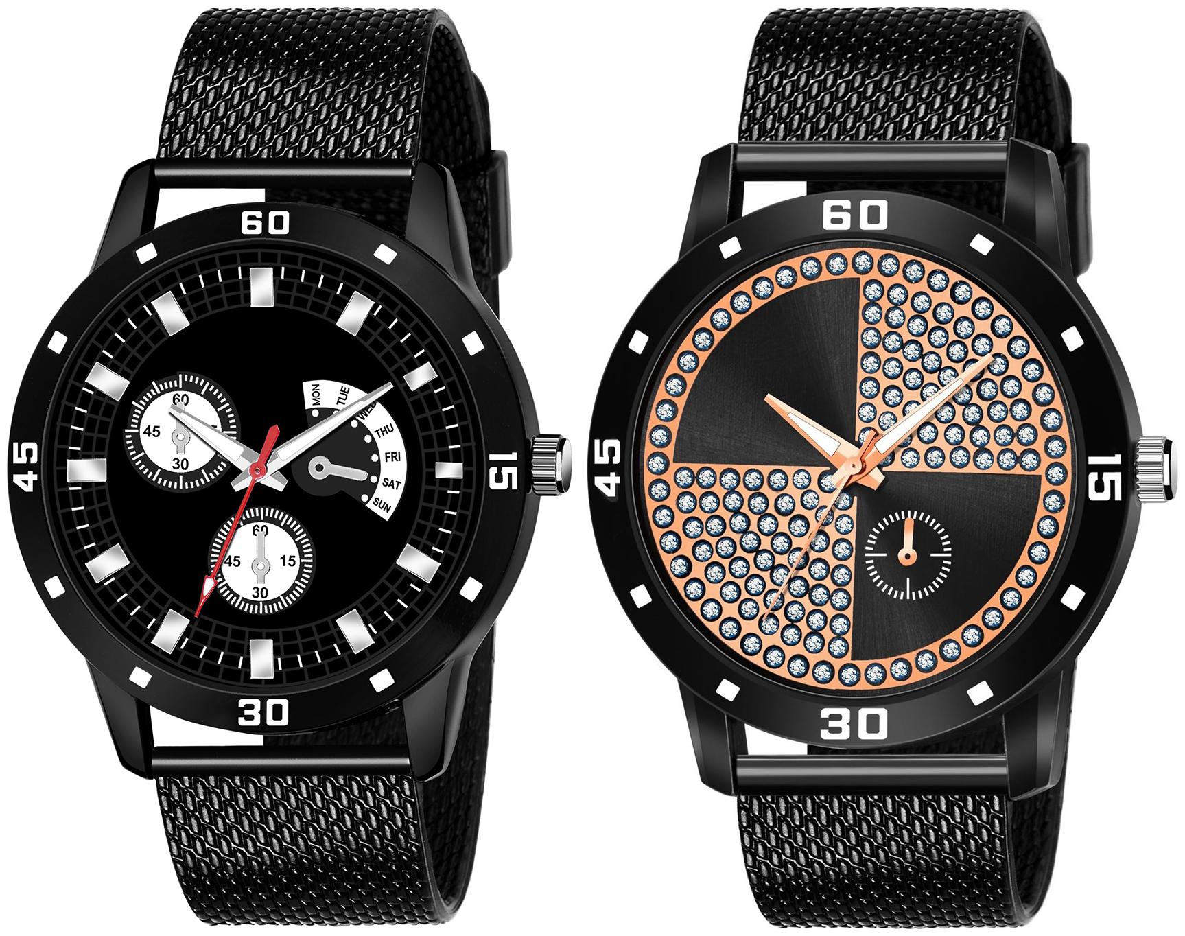 

Kajaru Stylish Analog Round Dial Quartz Combo Watch