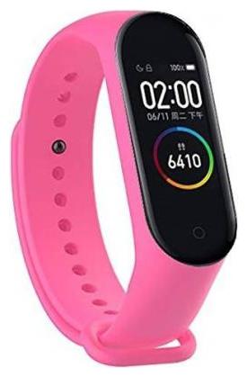 

Like Star M4 Bluetooth Smart Band (Pink Strap Size Free)