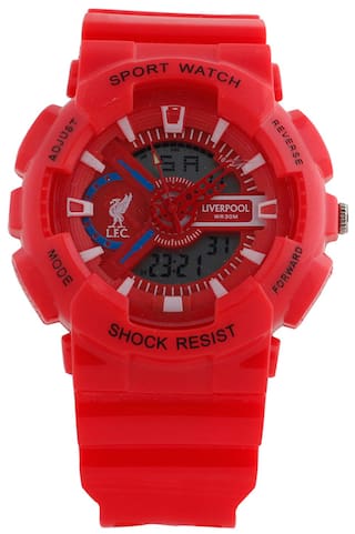 Buy Liverpool Fc Red Analog Digital Watch Official Merchandise Online At Low Prices In India Paytmmall Com