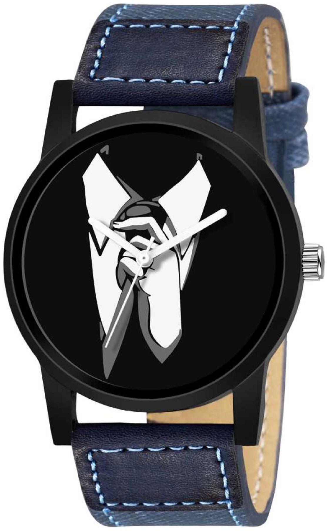 

Locate Machoo Look Tie Dial BlueAnalog Watch