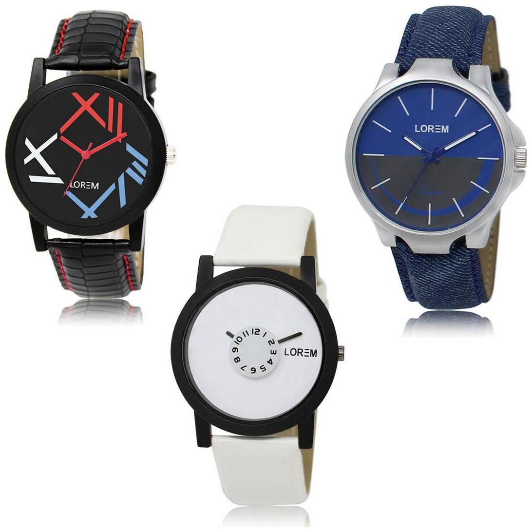 

LOREM LK-12-24-26 Multi Color Exclusive Designer Pack of 3