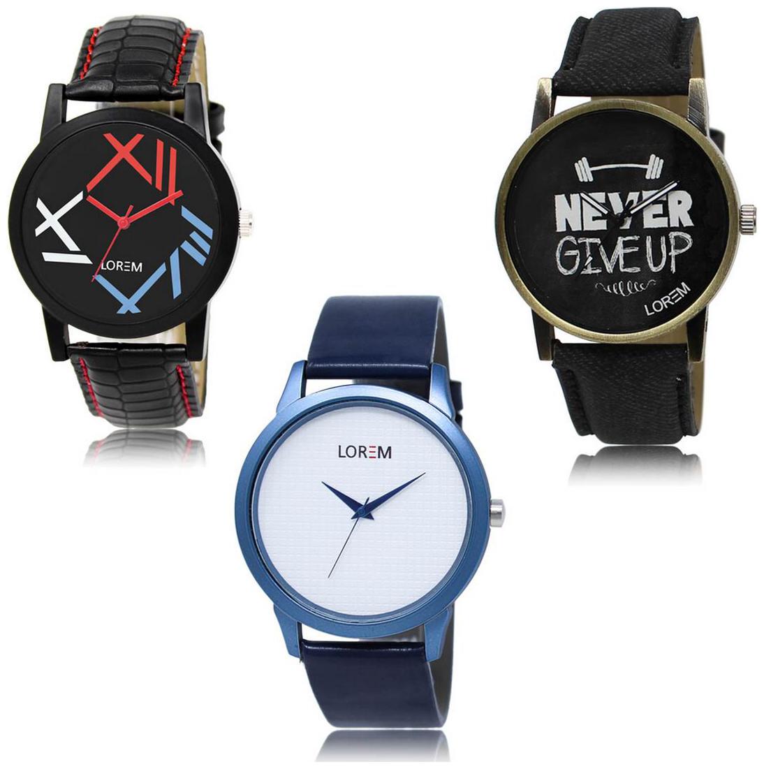 

LOREM LK-12-27-33 Multi Color New Stylish Precious Design Pack of 3