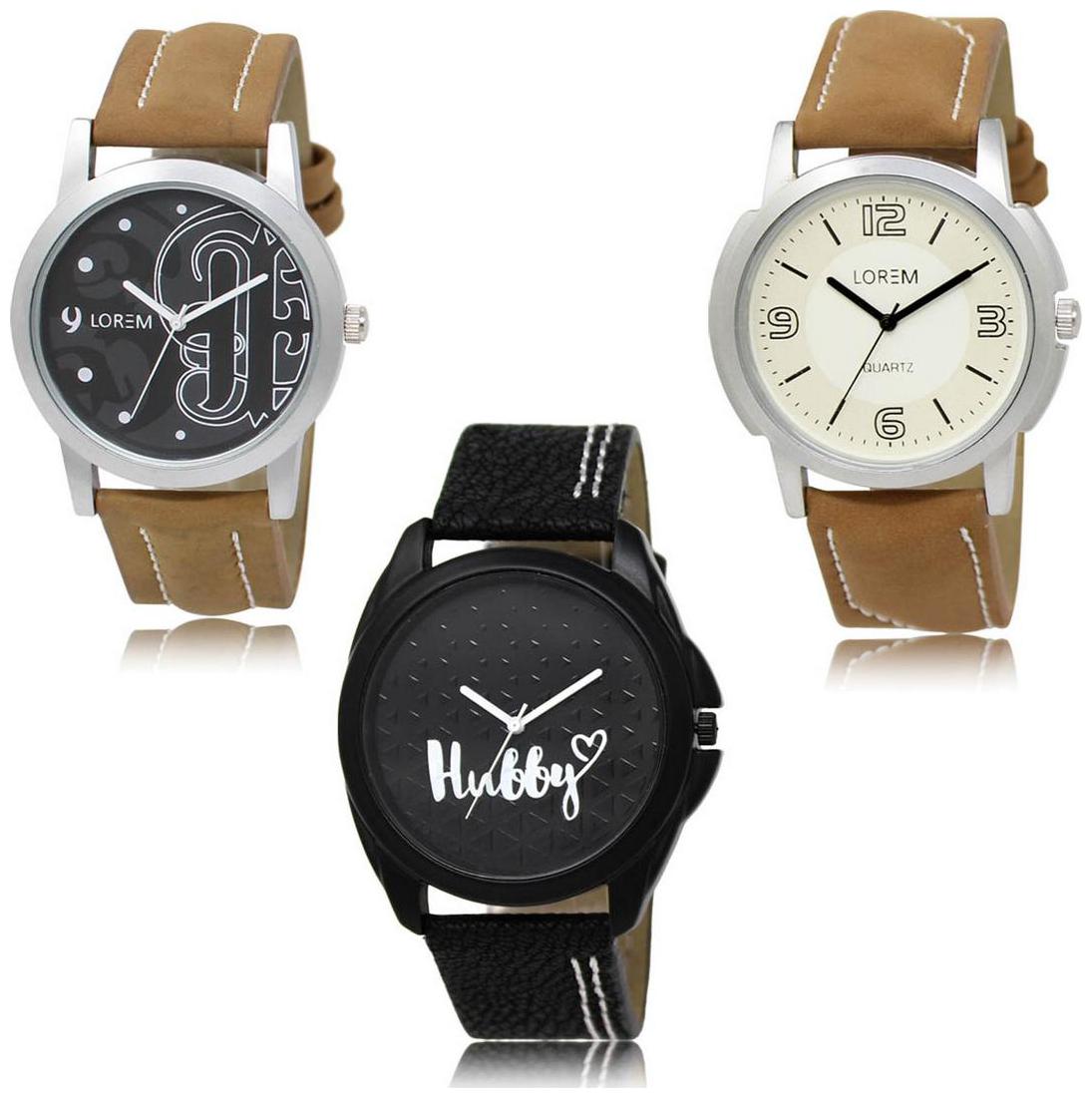 

LOREM LK-14-16-31 Multi Color New Stylish Precious Design Pack of 3