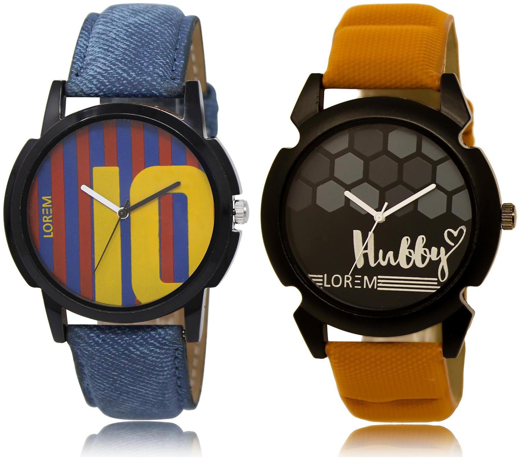 

LOREM LR10-32 Multicolor Round Boy s Leather Wrist Watch
