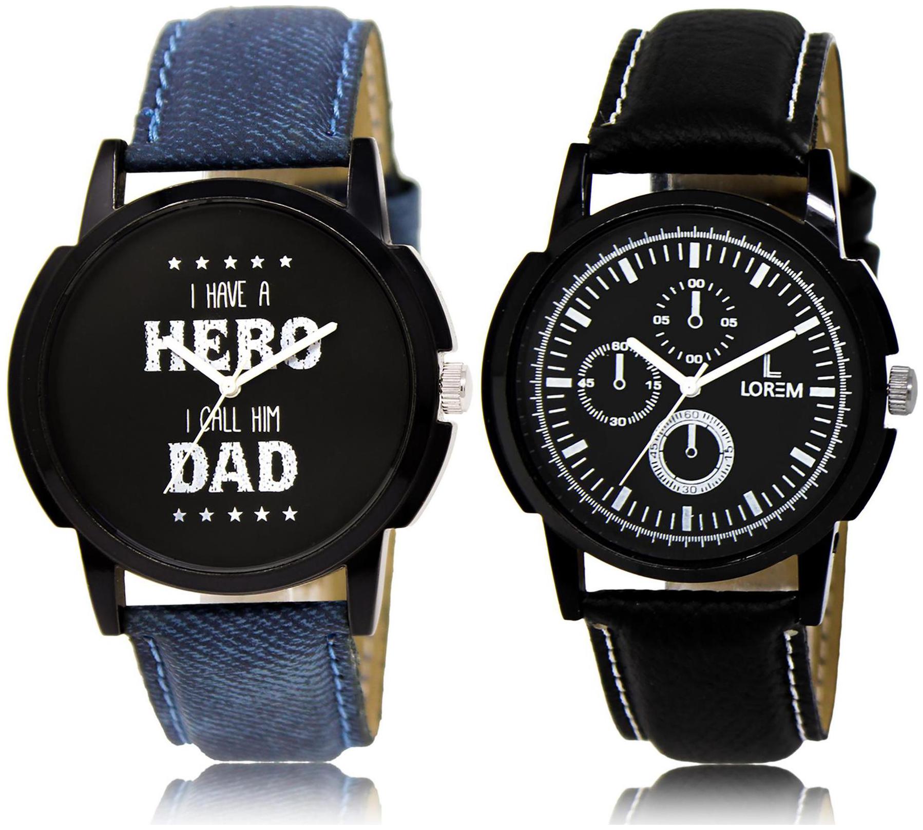 

LOREM LR7-13 Multicolor Round Boy s Leather Wrist Watch