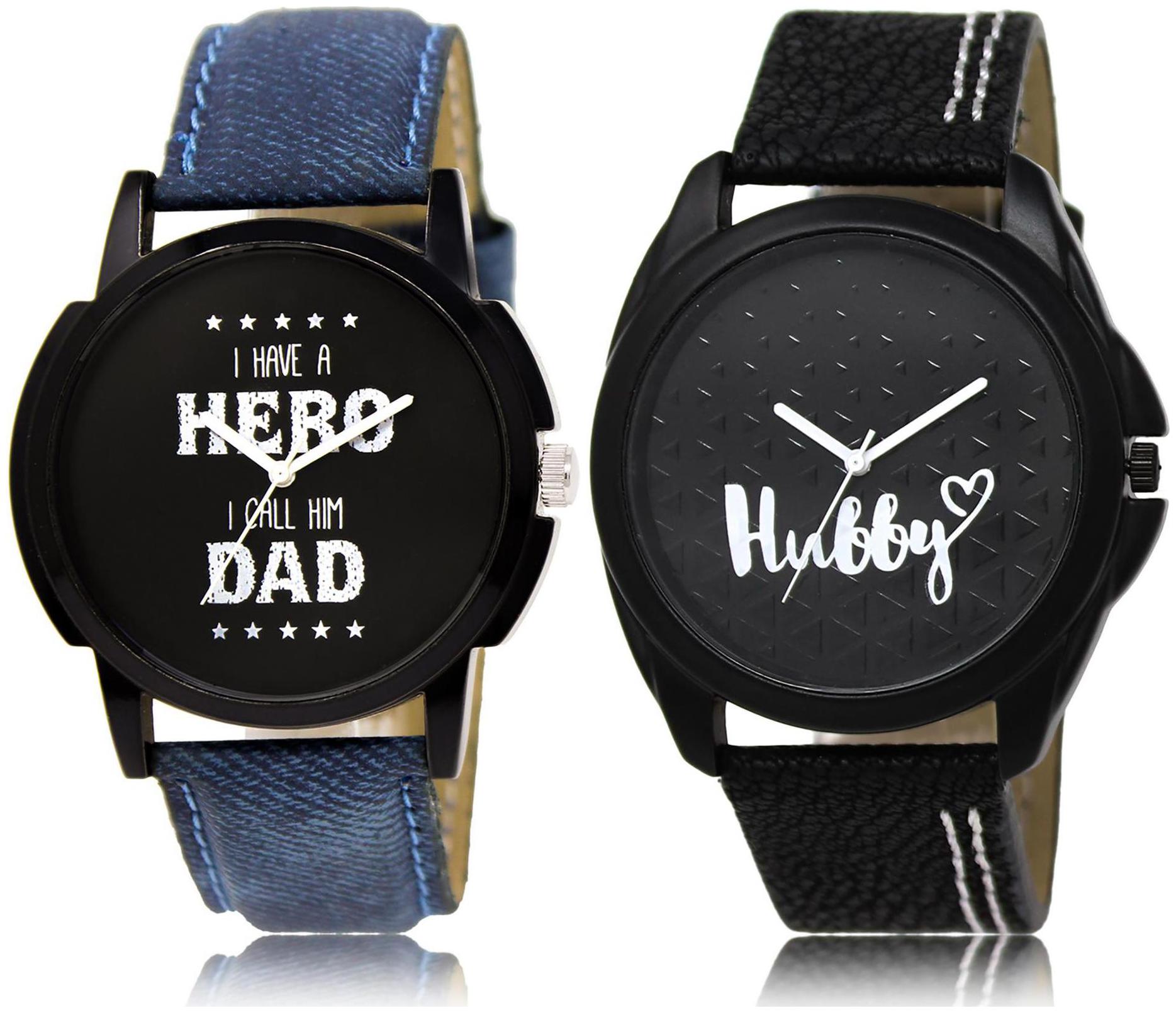 

LOREM LR7-31 Black Round Boy s Leather Wrist Watch