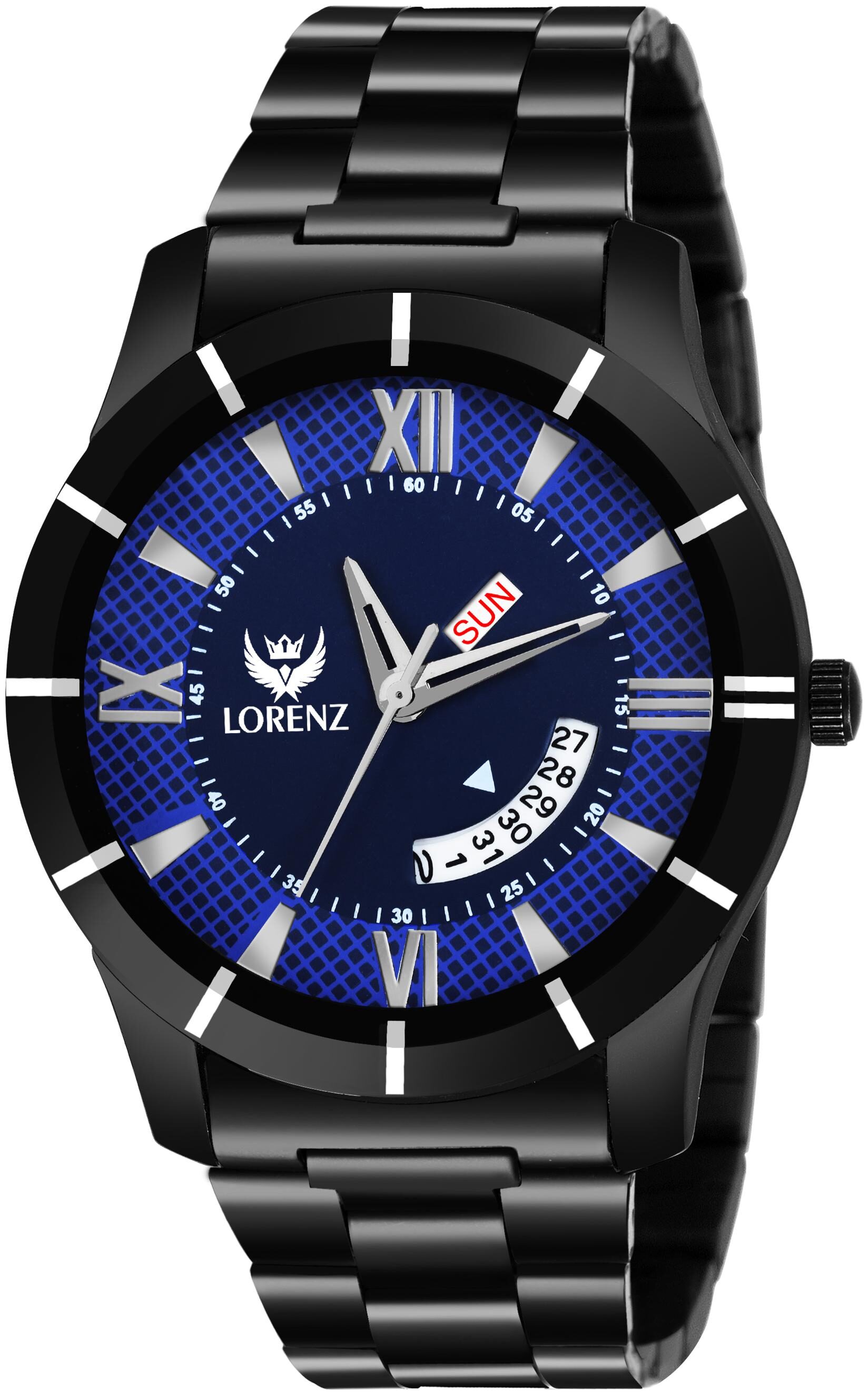 

Lorenz Analogue Blue Dial Day Date Watch for Men- MK-2012W