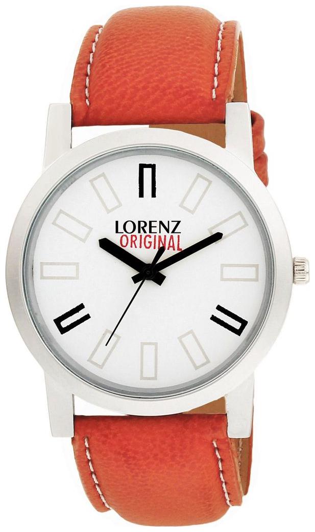 

Lorenz Leather Strap White Dial Men s Watch