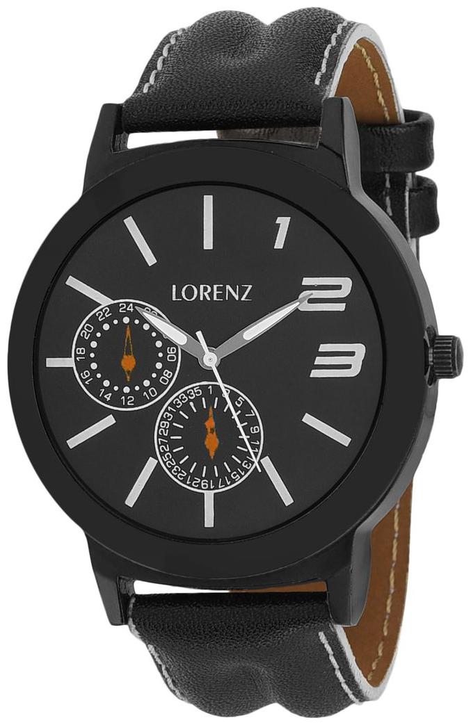 

LORENZ MK-1022A Black Sporty Look Analog Watch - For Men