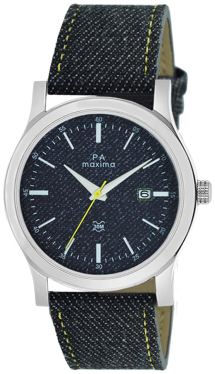

Maxima Casual Leather Silver Analog Watch For Men