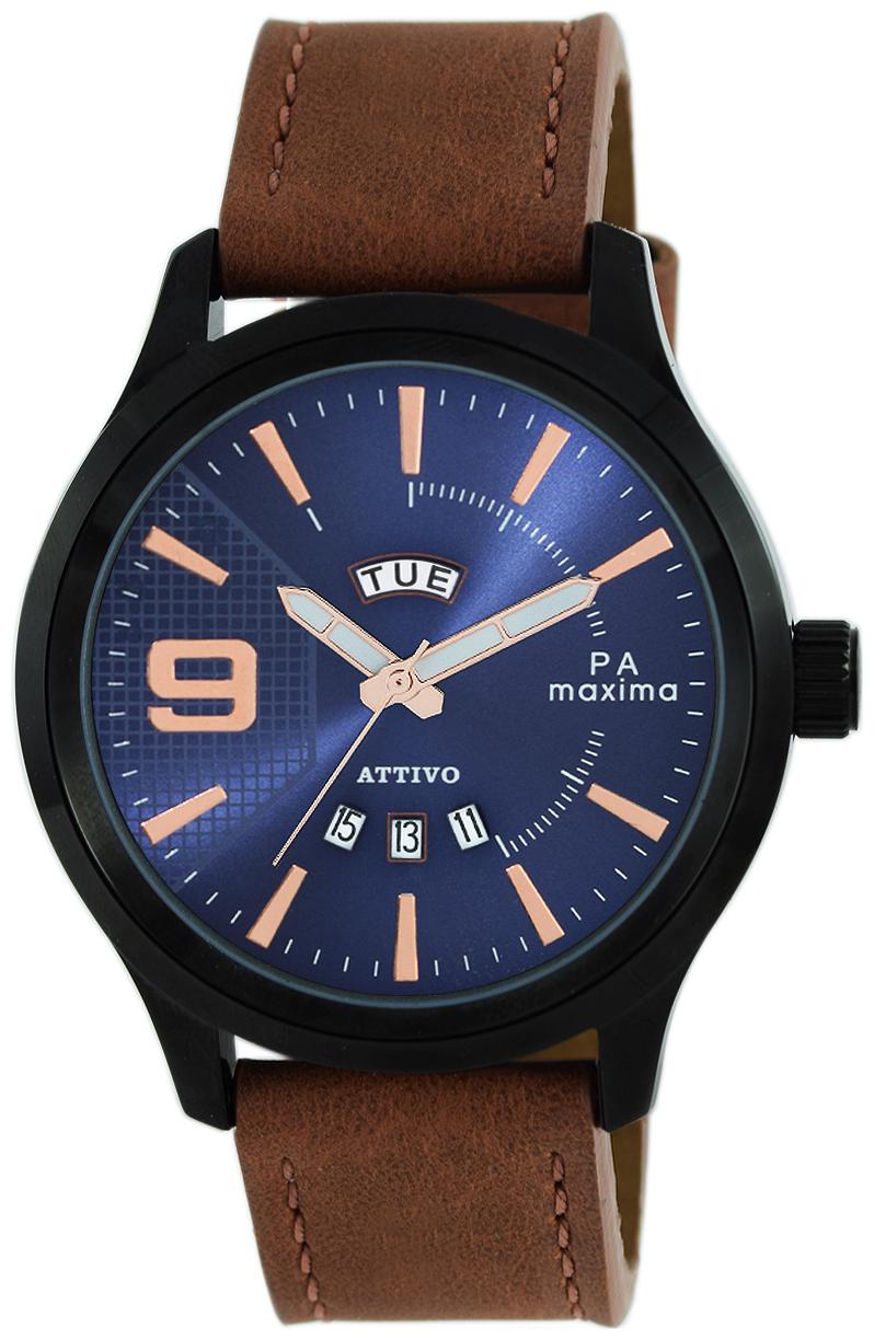

Maxima Casual Leather Brown Analog Watch For Men