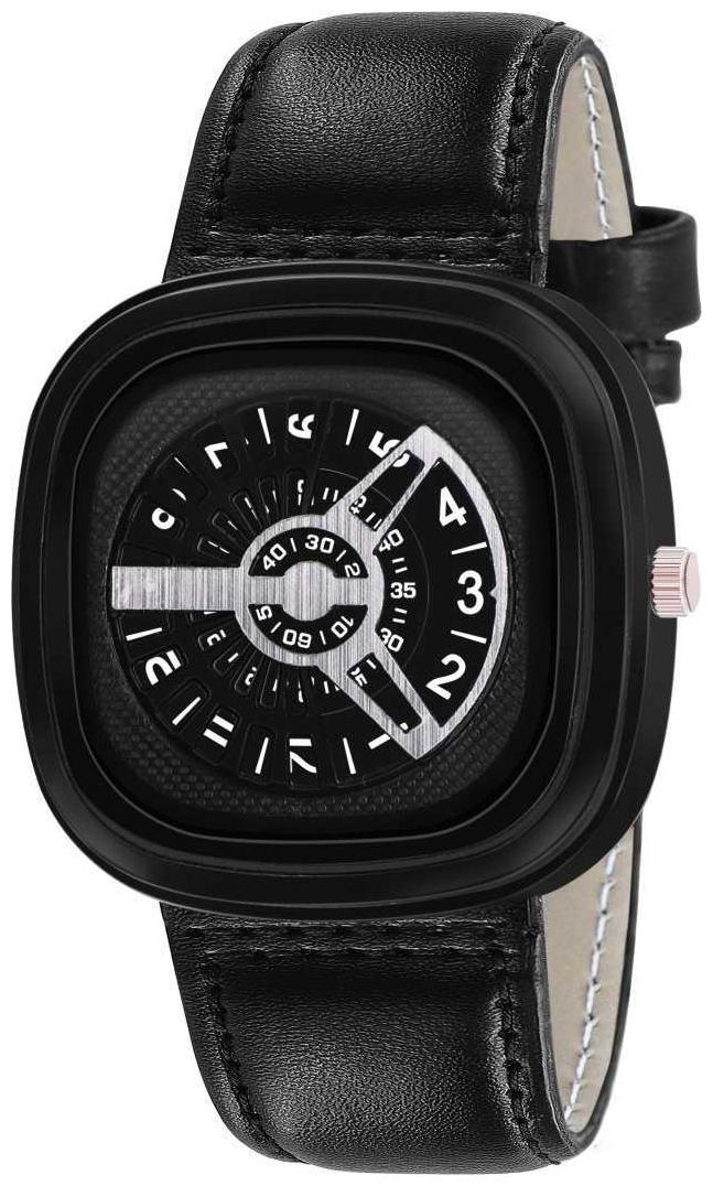 

Miss perfect Synthetic Leather Black Men Analog-Digital Watch