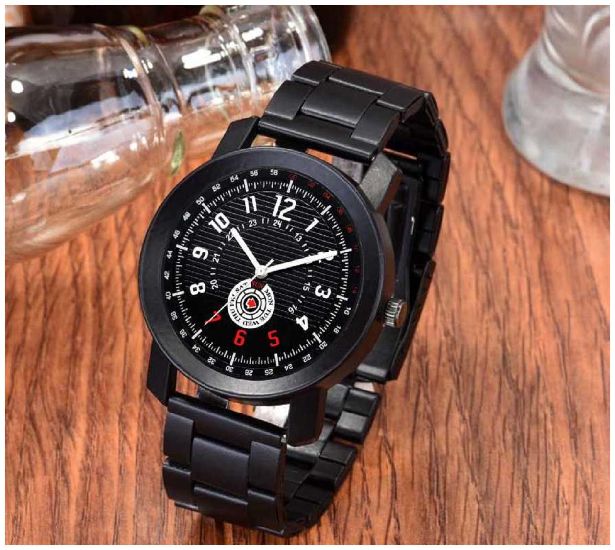 

Miss perfect Metal Black Men Analog-Digital Watch