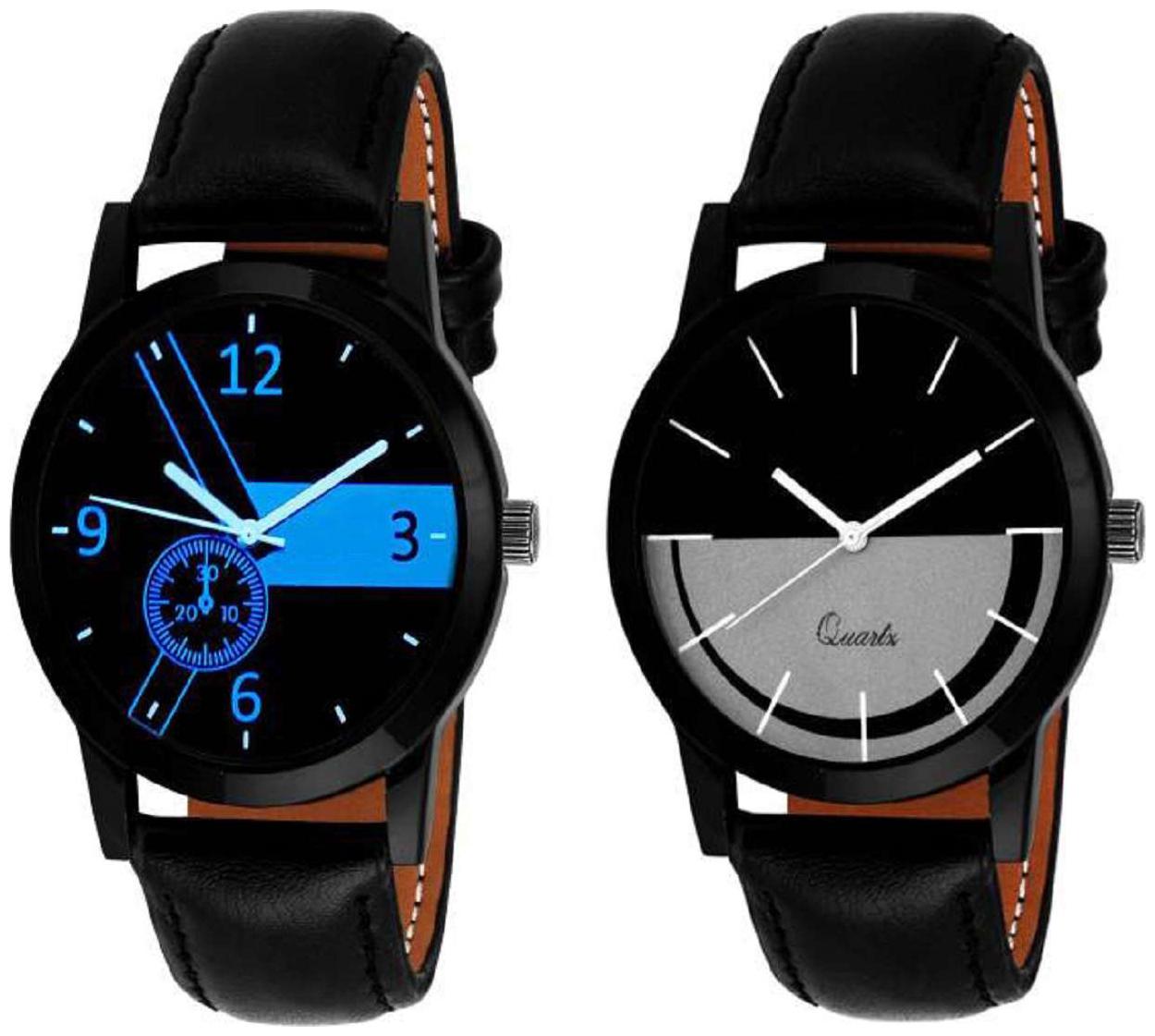 

MISSPERFECT Z Black Round case with Multicolor dial High quality Analog watch combo for Men s and Boy s Watch - For Men