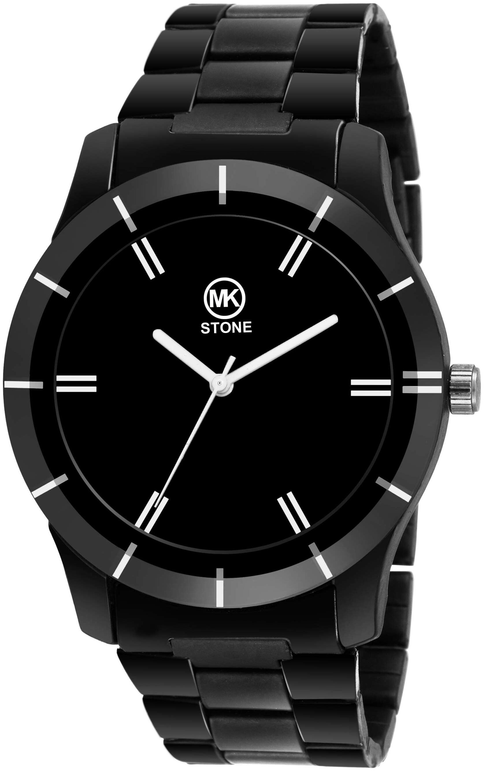 zen stone metal watch