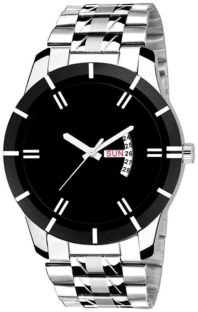 

MoveFlex DD-301 Black Day and Date Analog Watch Analog Watch - For Men
