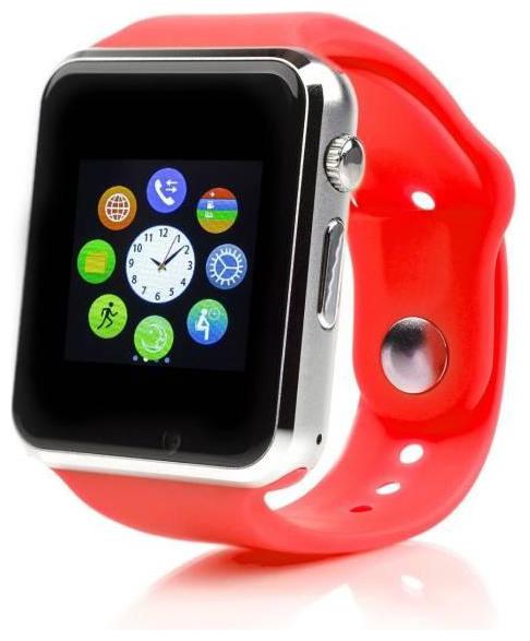 

QUXXA A-1 Bluetooth Smart Watch with Camera and Sim Card Support and Fitness Band Feature Compitable with All Smart Phones (Red)