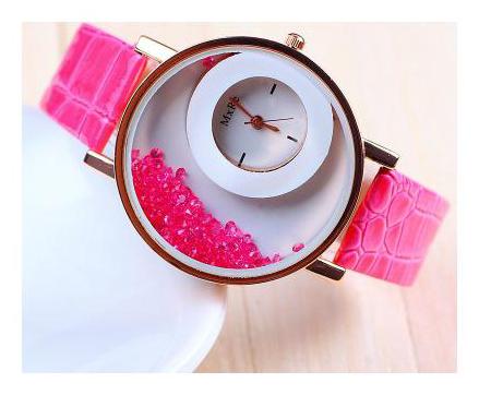 Mxre Brand Pink Diamond Watch For Woman by Niyati Fab