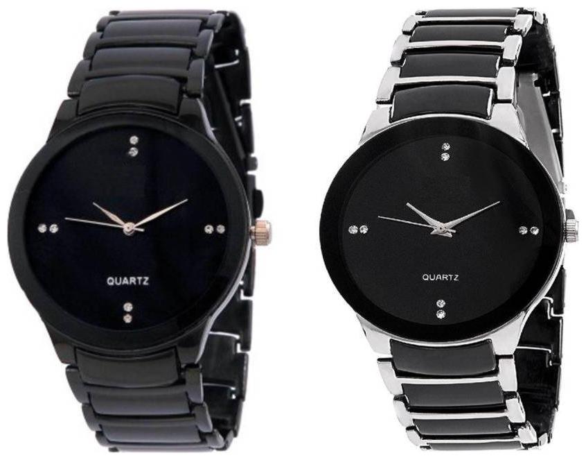 

New Attractive Royal Look watches Combo For Men With Designer Metal Strap