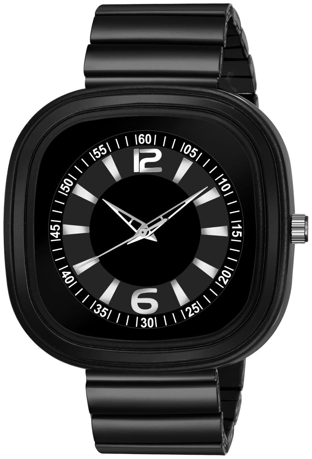 

NEWMAN STYLISH SQUARE DIAL BLACK ANALOG WATCH FOR MEN