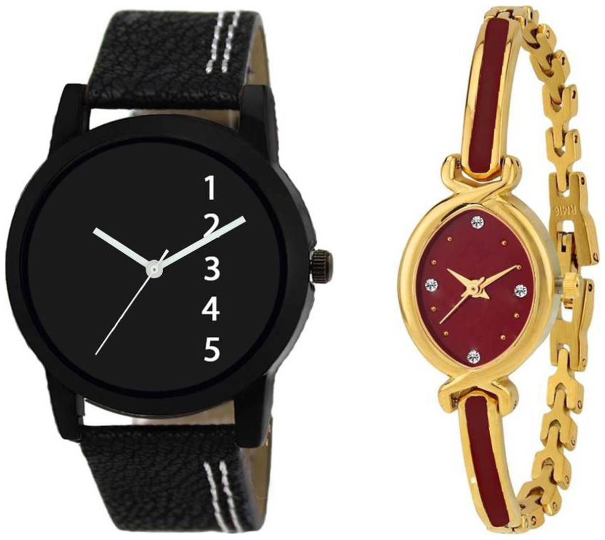 

Niyati Nx GR 11 And Bracelate Pattern Golden Red Dial JEWELLERY Designer Watch For Girls Watch - For Women